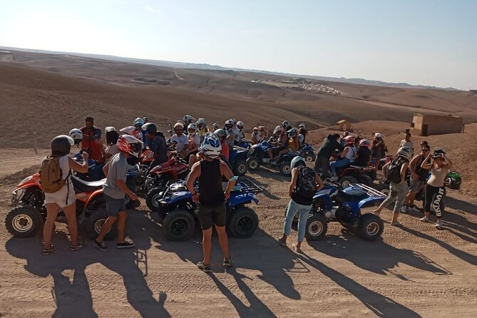 Quad ride at the desert of the Palmeraie of Marrakech - Families, teenagers, and first-time riders