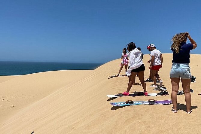 Sandboarding guided experience from Agadir&Taghazout - Bigger dunes, tired legs, and a soft landing