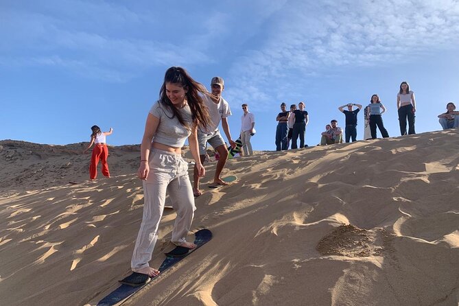 Sandboarding guided experience from Agadir&Taghazout - The guides: Abdul, Zoubair, and a relaxed style
