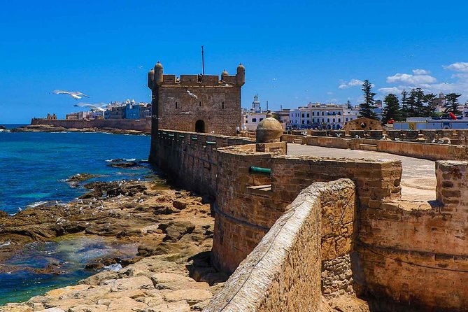 Small-group Day Trip to Essaouira from Marrakech - First look at Essaouira’s white walls and blue doors