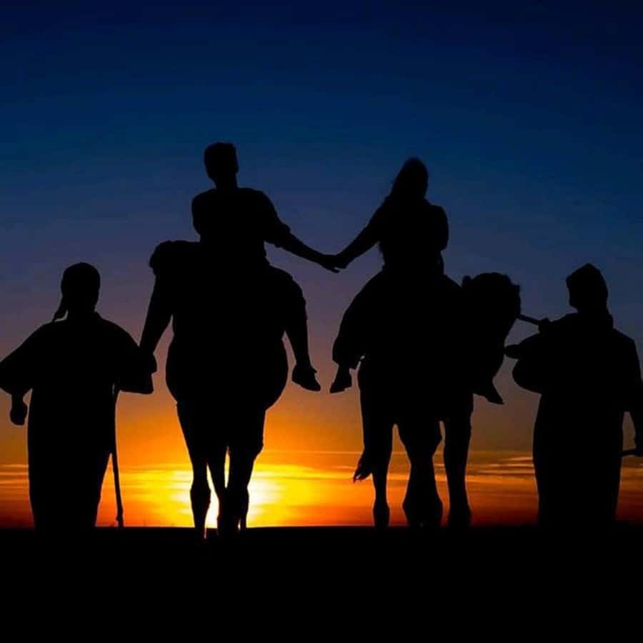 Sun set camel ride in palmerai of Marrakesh - Leaving Marrakesh for the Palmeraie