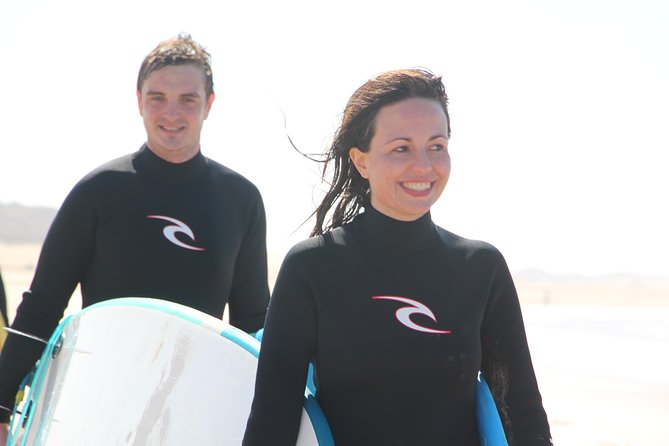 Surf Lesson with local surfer in Essaouira Morocco - Taking the board into Essaouira Beach